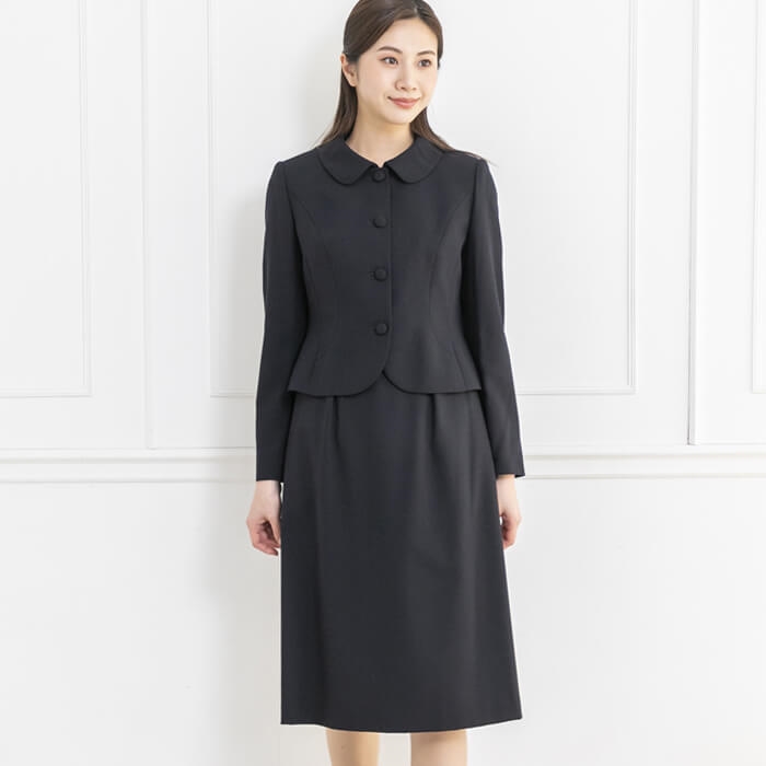 ウール仕立てのお受験スーツ 7号・ネイビー｜東京ソワールオンライン