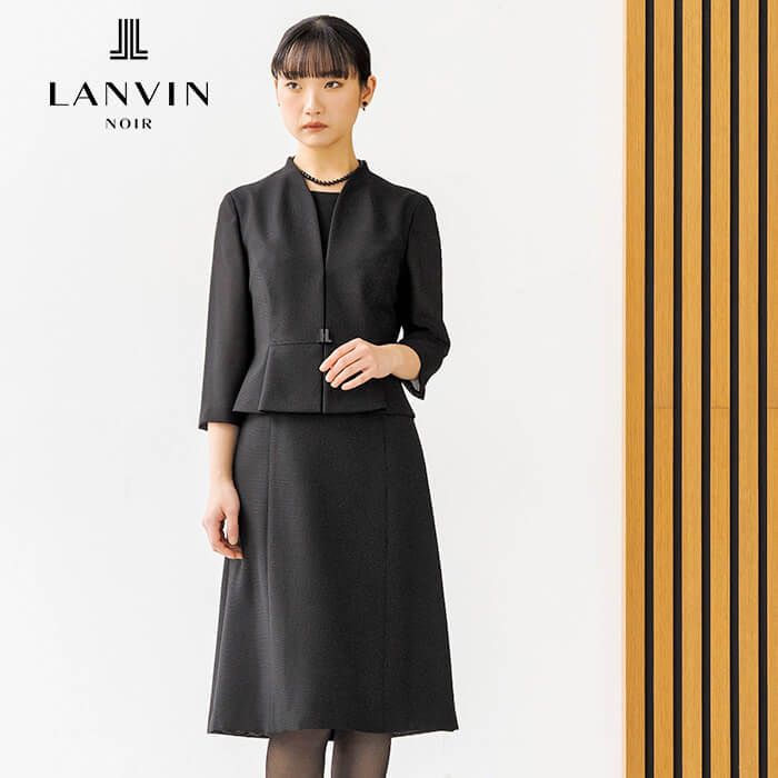 絡み織り｜ストライプメッシュの夏ワンピース 7号・ブラック｜東京