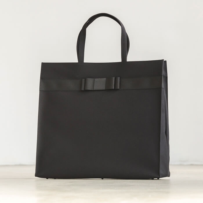 撥水加工】ビッグサイズのお受験トートバッグ ・ブラック｜東京