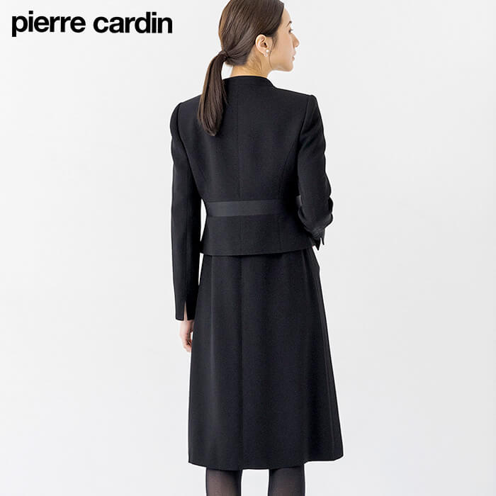 グログランアクセントのアンサンブル 17号・ブラック｜東京ソワール