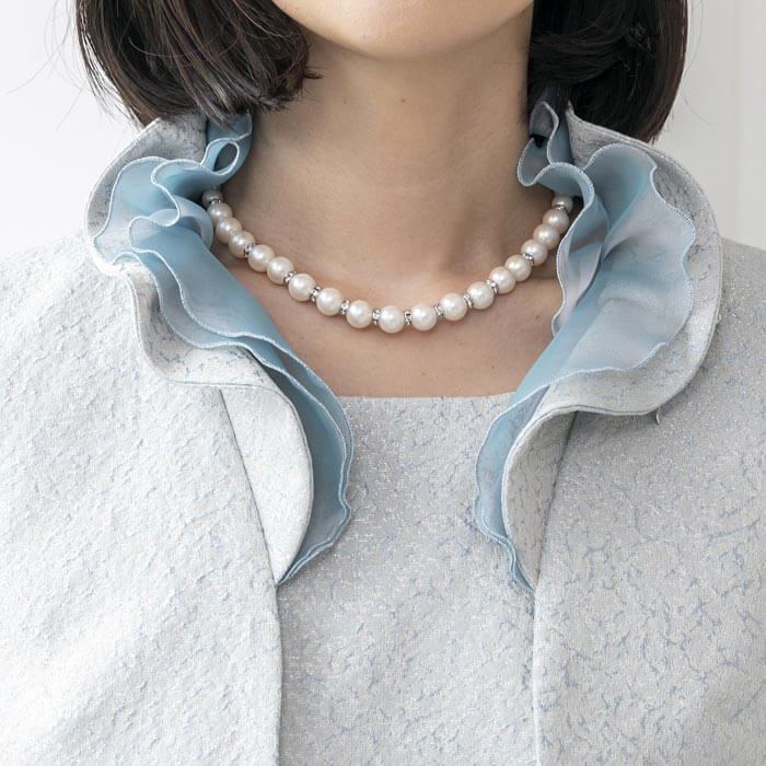 ボレロ付きロングドレス 11号・サックスブルー｜東京ソワール