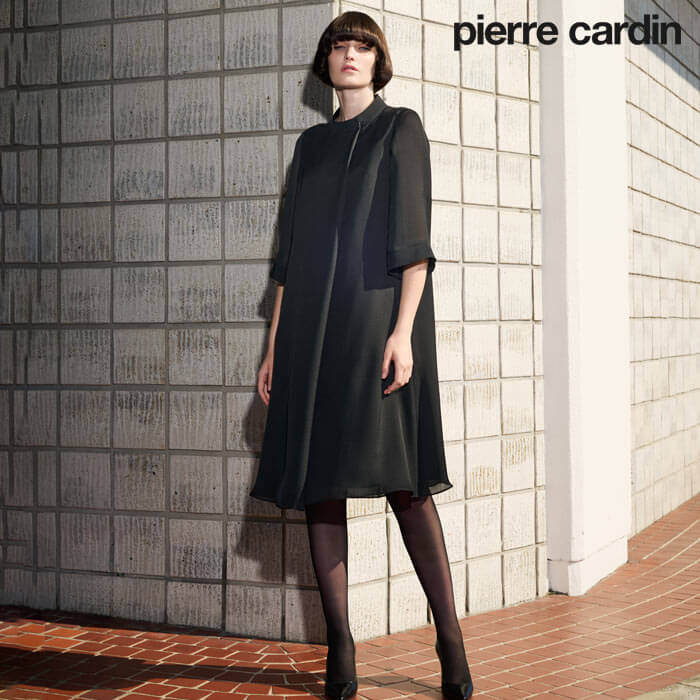 洗える｜前開きの夏用ワンピース 9号・ブラック｜東京ソワール