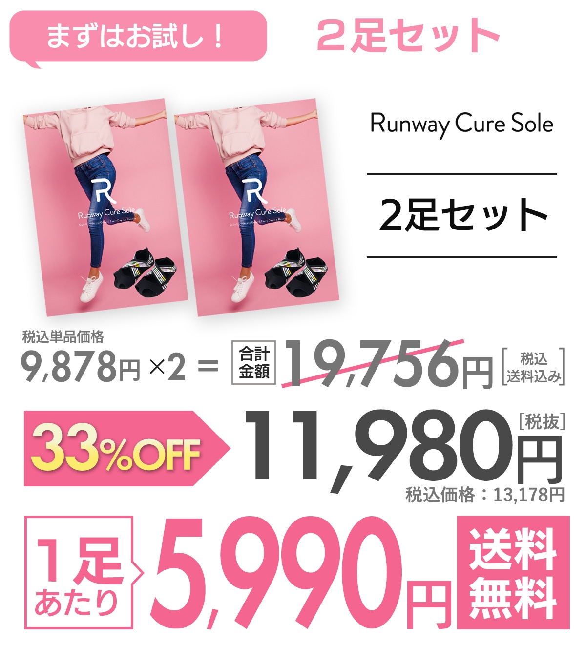 ランウェイキュアソール Runway Cure Sole | 足元からカラダを変える