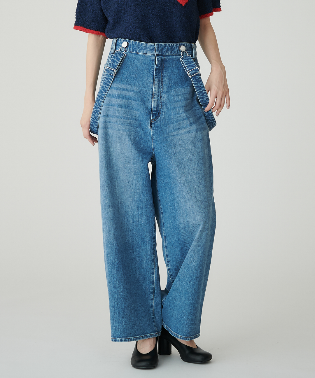 サスペンダーデニムパンツ – FACE SANS FARD