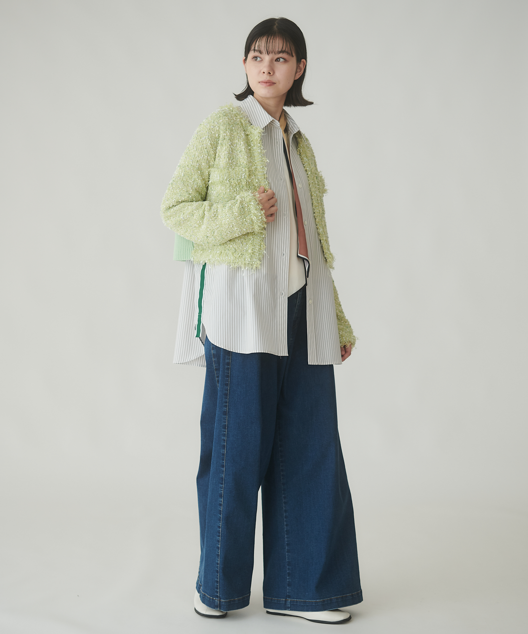 ツィードニットカーディガン – FACE SANS FARD