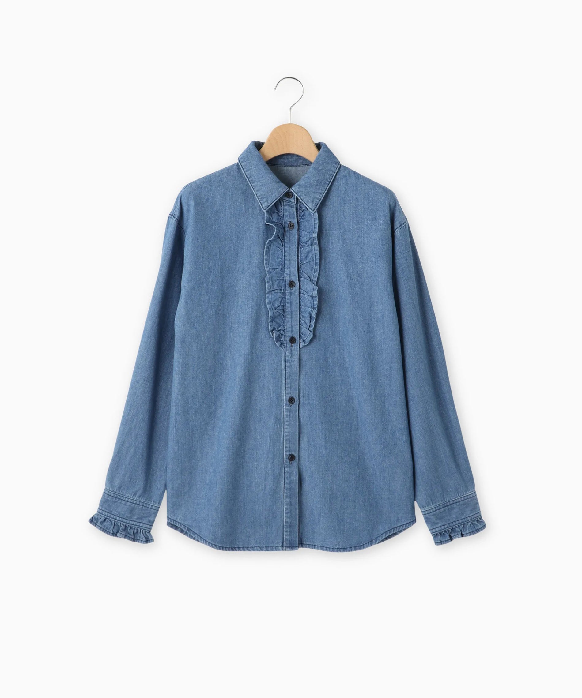 デニムフリルシャツ – FACE SANS FARD