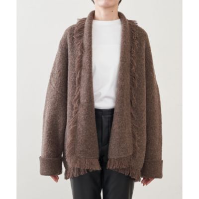 Whim Gazette(ウィム ガゼット)のウールジャガードニットガウン通販