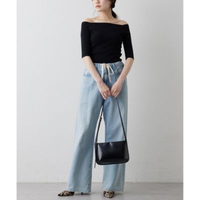 Whim Gazette オフショルハーフスリーブプルオーバー Whim Gazette