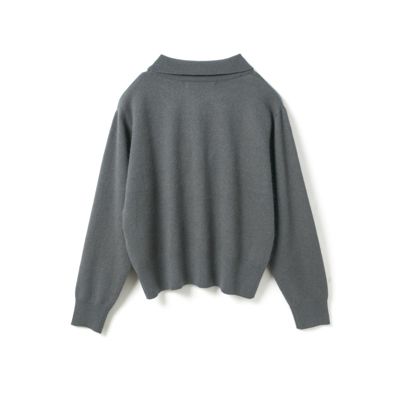 mizuiro ind(ミズイロインド)のハイゲージ襟付きプルオーバー通販