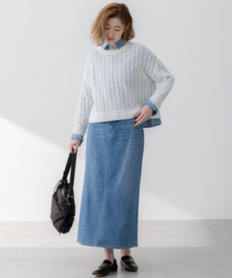 23区(ニジュウサンク)の【Oggi3月号掲載/洗える】ライトダンガリー