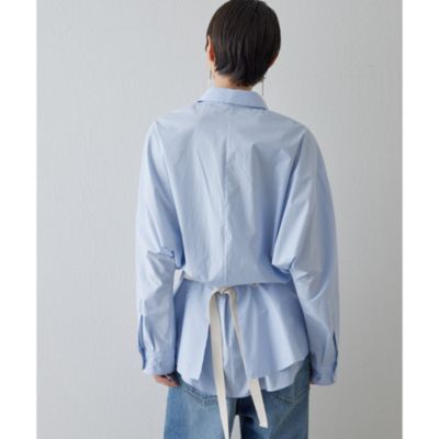 Whim Gazette(ウィム ガゼット)の【GEMINI】フリルベルトシャツ通販