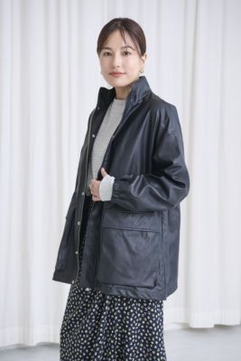 Curensology(カレンソロジー)のヴィンテージフェイクレザーコート通販