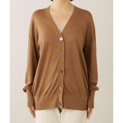 Whim Gazette(ウィム ガゼット)のリネンシルクVネックカーディガン通販
