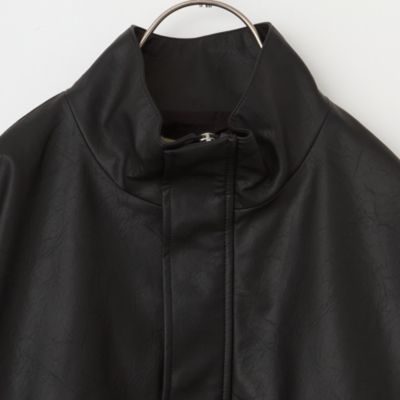 Curensology(カレンソロジー)のヴィンテージフェイクレザーコート通販