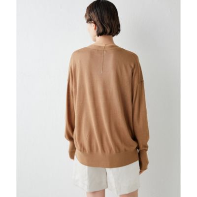 Whim Gazette(ウィム ガゼット)のリネンシルクVネックカーディガン通販