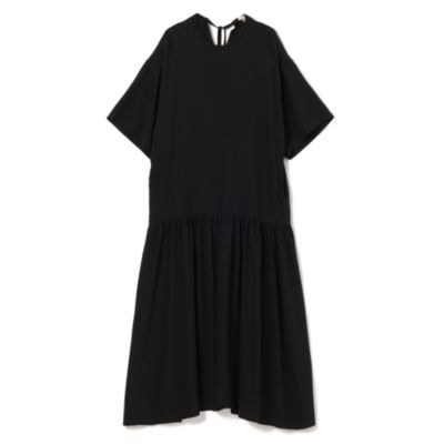 BLAMINK(ブラミンク)のシルククルーネックバックリボンワンピース通販