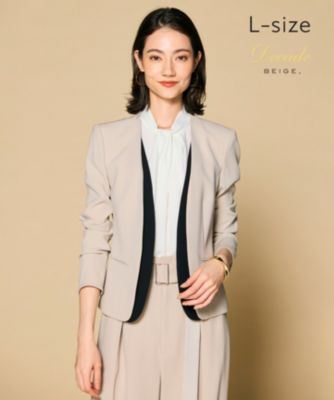 BEIGE，(ベイジ)の【L-size】CINDY / ダブルカラージャケット通販