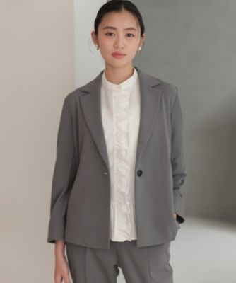 組曲(クミキョク)の【WEB限定】ジョーゼットジャージー ジャケット通販