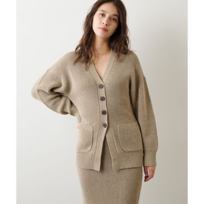 Whim Gazette(ウィム ガゼット)のリネン片畦カーディガン通販 | 集英社