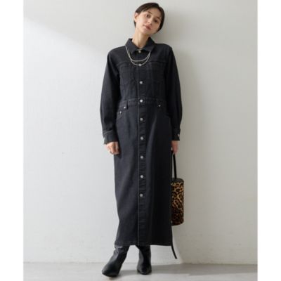 Whim Gazette(ウィム ガゼット)のストレッチデニムワンピース通販