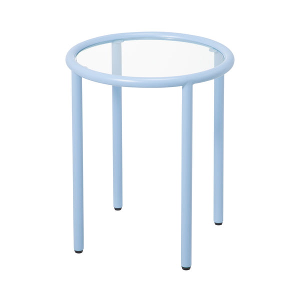 セボ サイドテーブル ラウンド ライトブルー（W400） | Francfranc