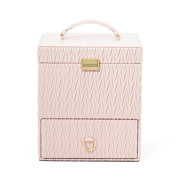 エンボス コスメボックス ピンク | Francfranc（フランフラン）公式