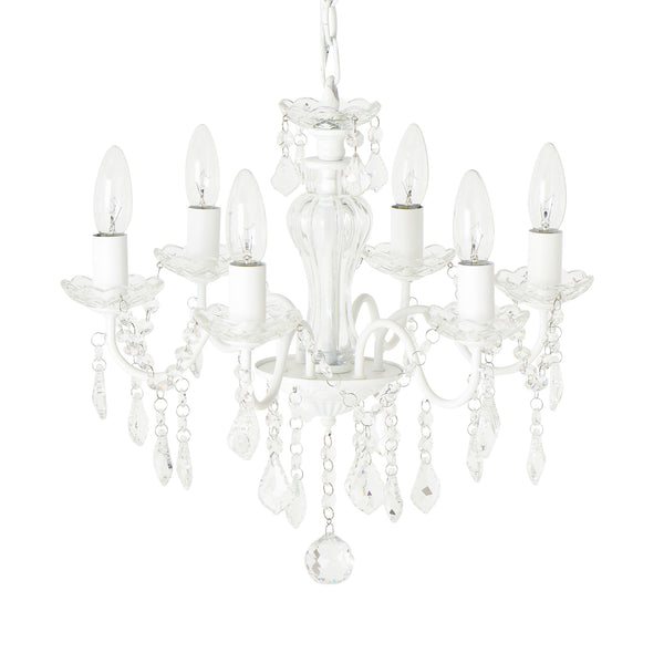 アントイン シャンデリア 6灯 ホワイト | Francfranc（フランフラン