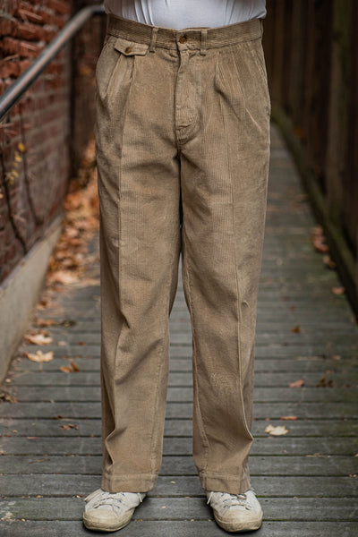 Knickerbocker Corduroy Town Pant - Khaki - Franklin & Poe