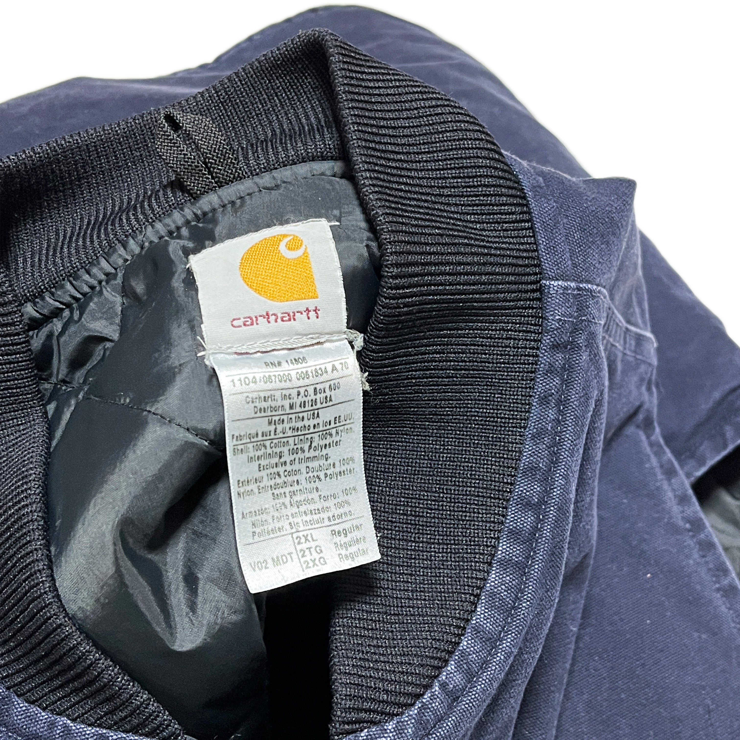 アメリカ製 Carhartt ダックベスト ネイビー Size (XXL) ビッグサイズ