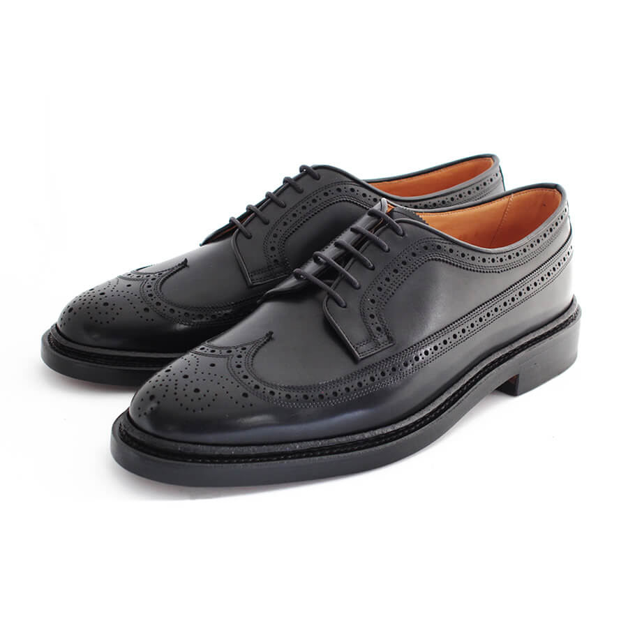 FUGASHIN公式通販：外羽根ウイングチップ／ブラック／紳士靴