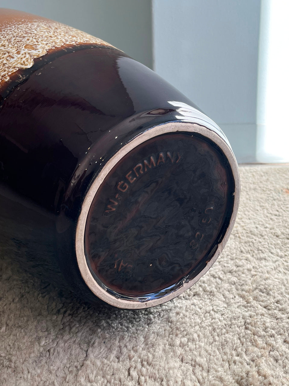 西ドイツヴィンテージ ファットラヴァ フラワーベース 花瓶/W.Germany