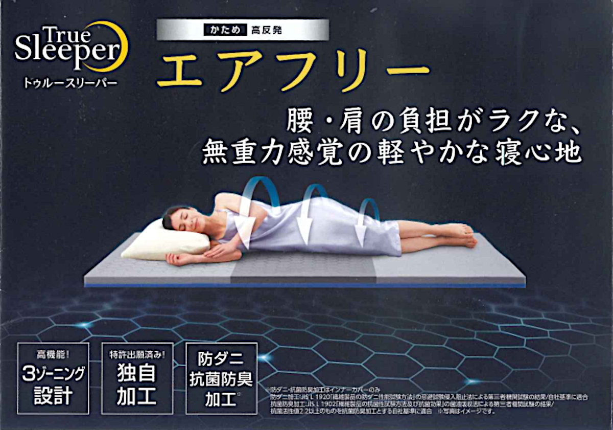 トゥルースリーパーエアフリー シングル　足まくらセット トゥルースリーパー（True Sleeper） 公式 返品保証付 エアフリー